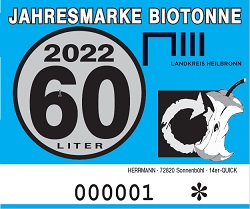 Jahresmarke 60-Liter-Biotonne